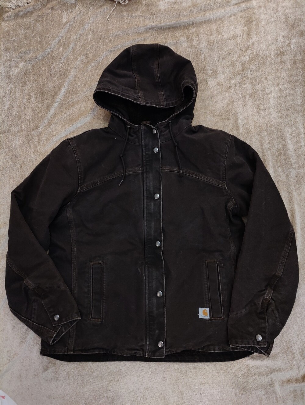 Carhartt Women’s Sandstone Sierra Sherpa‑Lined Jacket – Made in Mexico, Size M